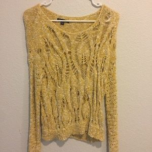 Knit lace sweater top